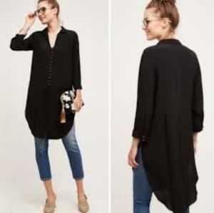 Anthropologie Maeve Button Shirt Dress Tunic Top